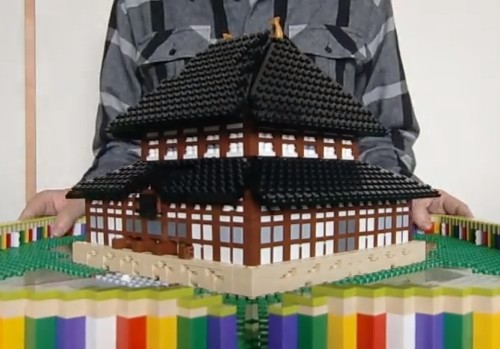 LEGOで制作した、飛び出す東大寺が凄い（動画）
